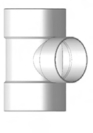 3 S/D TEE - - Solvent Weld